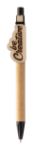 pen van recycled papier/houten clip blauwe inkt