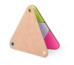 memoblok met sticky notes, gerecycleerd karton