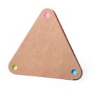 memoblok met sticky notes, gerecycleerd karton