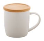 porseleinen mok met bamboe onderzetter 320 ml