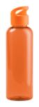 transparante tritan sportfles 530 ml pruler - oranje