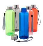 rpet sportfles met rvs dop en draagriem pembar