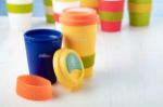 thermo mok met deksel en siliconen grip cup 300 ml