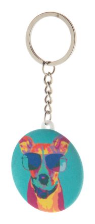 rpet-sleutelhanger met speld keybadge rpet mini