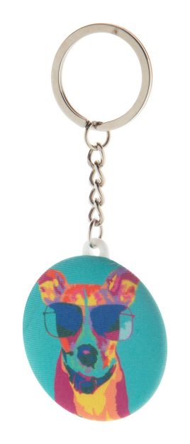 rpet-sleutelhanger met speld keybadge rpet mini