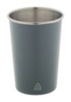 beker recycled roestvrij staal redisha 350 ml - donkergrijs