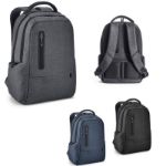 2-tone gerecycled nylon waterdichte laptoprugzak