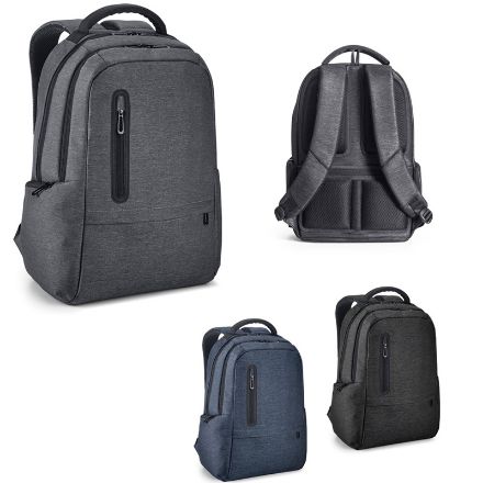 2-tone gerecycled nylon waterdichte laptoprugzak