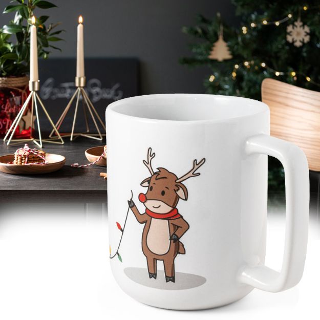 mok met kerstopdruk 330 ml