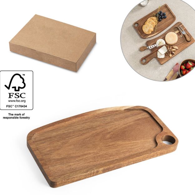 snijplank in acaciahout casper