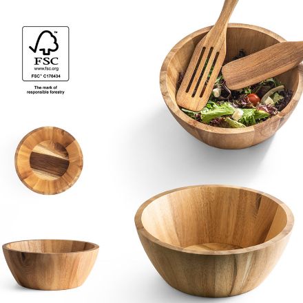 saladekom van acaciahout