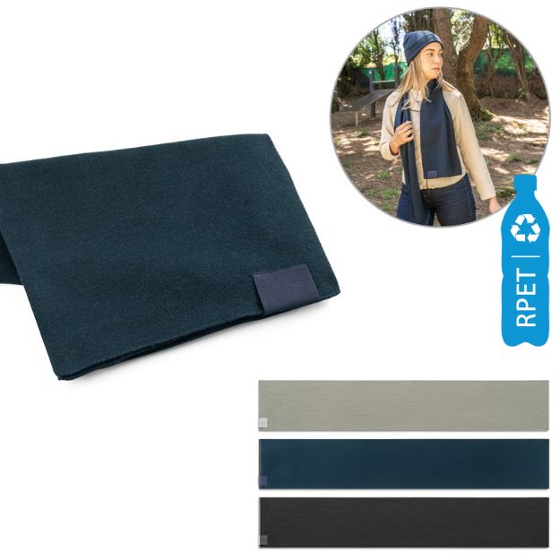 sjaal van gerecycled polyester (100% r-pet)