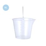 maatemmer van 6 liter van transparant pp manson