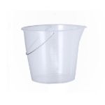 maatemmer van 12 liter van transparant pp lunux