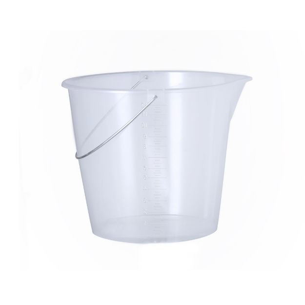 maatemmer van 12 liter van transparant pp lunux