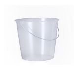 maatemmer van 12 liter van transparant pp lunux