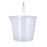 maatemmer van 12 liter van transparant pp lunux