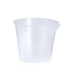 maatbeker van 70 ml van transparant pp roswal