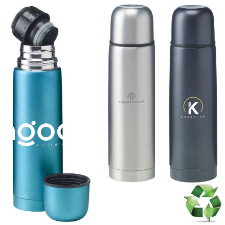 frosted recycled rvs thermosfles 500 ml