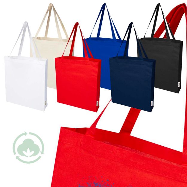 madras draagtas van 140 g/m2 gerecycled katoen