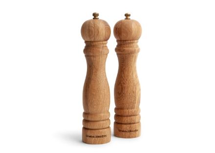 orrefors jernverk houten zout- en pepermolen set