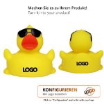 stress eend met zonnebril