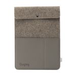recycled vilt en appel leder laptophoes 14 inch