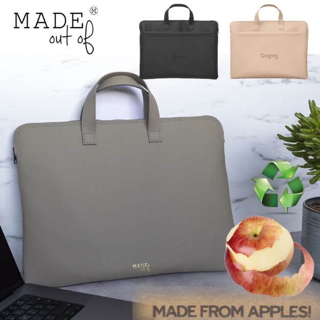 appel leder laptoptas 15/16 inch