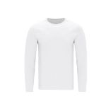 katoenen witte t-shirt lange mouw 160 g/m2 s-xxxl