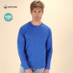 katoenen t-shirt lange mouw 160 g/m2 hawk s-xxxl