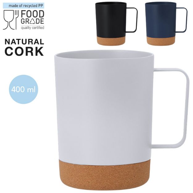 mok recycled pp en kurk jurgen 400 ml
