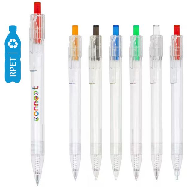 r-pet pen blauwe inkt