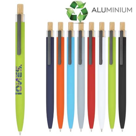 balpen kalmar recycled aluminium blauwe inkt