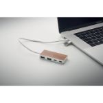 usb-hub 4 poorten kabel: 27,5 cm