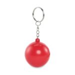 pu balvormige sleutelhanger - rood