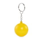 pu balvormige sleutelhanger - geel