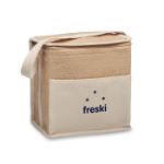 jute en canvas koeltas 3 liter