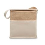 jute en canvas koeltas 3 liter