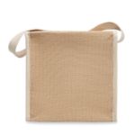 jute en canvas koeltas 3 liter