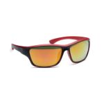 gespiegelde sportzonnebril uv400 - rood