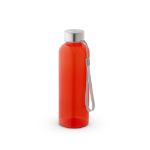 r-pet fles met doorschijnende afwerking 600 ml - rood
