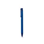 balpen van gerecycled aluminium rubberafwerking - blauw