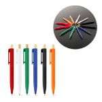 recyclede abs balpen met bamboe knop