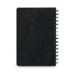 a5 notitieblok met kaft van recycled vilt