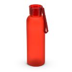 r-pet fles met matte afwerking 600 ml - rood