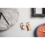 ronde sleutelhanger in beukenhout