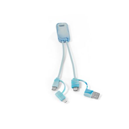 supersnelle 6-in-1 usb-kabel in gerecycled pet