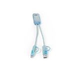supersnelle 6-in-1 usb-kabel in gerecycled pet