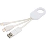 troop 4-in-1 oplaadkabel van gerecycled plastic