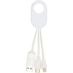 troop 4-in-1 oplaadkabel van gerecycled plastic